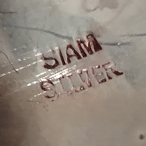 Vintage Niello Elephant Brooch, Animal Pin, Siam Silver, Thailand Elephant, 925 - Picture 7 of 8